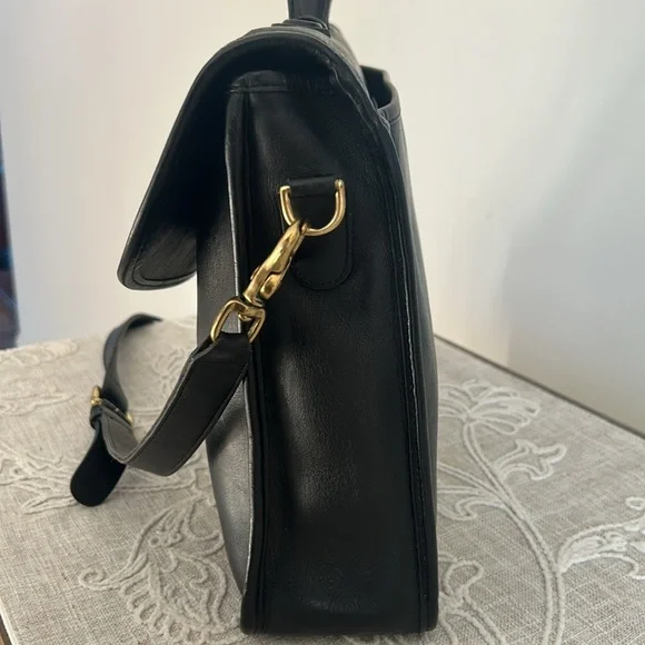 Coach Vintage Authenticated Lexington Black Leather/Shoulder/Briefcase Bag - Picture 7 of 17